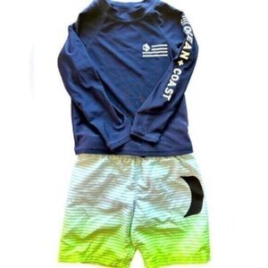 EUC -  Boys Swimwear! Shirt and Shorts size 4